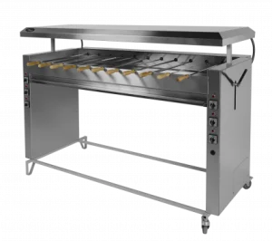 Шашлычница Ф6ШшЭ/21304 (на 11 шампуров), электрический привод, нерж/сталь (1815х760х1100мм, 12кВт)