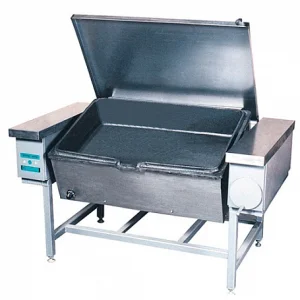 Сковорода электрическая СЭЧ-0,45 (1440х800х850мм,90л, чугун. чаша, облиц. углерод,лицо и крышка нерж