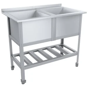 Ванна моечная СТАНДАРТ ЦК с бортом ВМО2-430СЦК-Мб (1015х600х870(890)