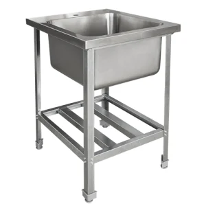 Ванна моечная цельнотянутая СТАНДАРТ ВМОц1-500СНК 600х700х870-890мм, (емкость 500х500х300мм)