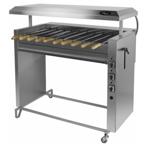 Шашлычница электрическая Ф3ШЭ (на 10 шамп.) (760х580х900-1050мм, 7,5 кВт, 380В, масса 85кг)