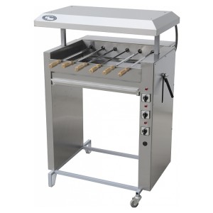 Шашлычница электрическая Ф3ШУЭ (на 6 шамп.) (670х580х900-1050мм, 380В, 6,6 кВт, масса 70кг)