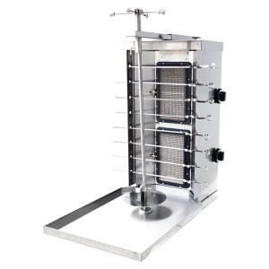 Шаурма-шашлычница газовая Ф2ШмГ/ 11207 (с мотором, стекл. экр.) (Шаверма) (515х800х970мм)