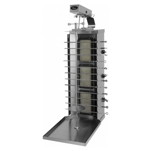 Шаурма-шашлычница газовая Ф3ШмГ (с мотором) (515х800х1270мм,11 кВт, масса 18кг)