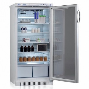 Холодильник фармацевтический V=250л, ХФ-250-3 (+2...+14, 607х600х1300мм) со стекл. дверью и  замком 