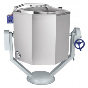 Котел пищеварочный электрический, ручное опрокидывание, паровая рубашка,цельнотянутый КПЭМ-160-ОР