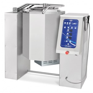 Котел пищеварочный КПЭМ-60 ОМ2 с миксером опрокидывающийся (60 л, 1132х821х1173мм, 120°С, пар.рубашка, прогр.управ, цельнотянутый)