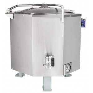 Котел пищеварочный КПЭМ-250 шестигранный (1135х1111х1116мм, 250 л, 18,2кВт) слив.кран, пар.рубашка