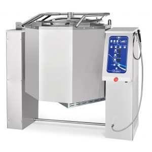 Котел пищеварочный КПЭМ-160-ОМ2 с миксером опрокидывающийся (160 л, 1363х950х1164мм,120°С, пар.рубашка, цельнотянутый сосуд