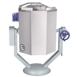 Котел пищеварочный электрический, ручное опрокидывание, паровая рубашка,цельнотянутый КПЭМ-60-ОР