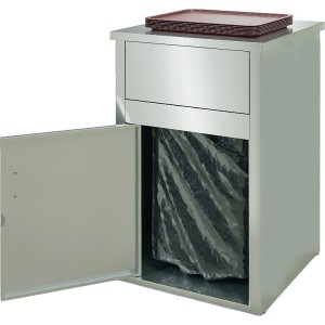 Урна для фуд-корта УФ-610/220 (610х610х1065мм, макс. размер помещаемой ёмкости 480х540х670мм, 220л)