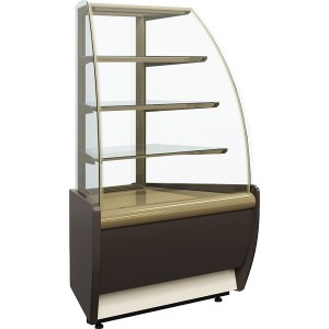 Витрина среднетемп. кондит. вентилир 0,30 кв.м ВХСв-У1д Carboma (уг.45о) (+6...+12, 845х605х1280 мм.)