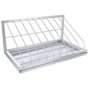 Полка для кухонных досок ПКНД-9 нерж. (600х350х280 мм)