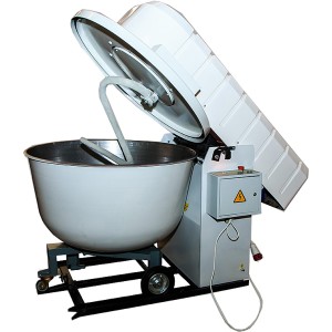 Машина тестомесильная ТММ-140.02 (дрожжевое тесто) 1 дежа нерж.,2-х скоростн.,орг.нерж.(1280х850х1020(1510)мм, производительность 50кг муки 550кг/ч, 1,5кВт)