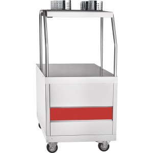 Прилавок для столовых приборов ПСП-70ПМ передвижной (нерж)