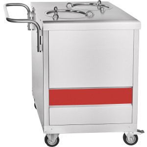 Прилавок для подогрева тарелок ПТЭ-70КМ(П)-80 передвижной (630x705x920 мм, 80 тарелок, 2х240 мм)