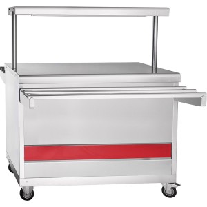 Прилавок горячих напитков ПГН-70ПМ (стол нейтральный) передвижной (1120x720(1370)x1341мм, полка, подсветка)