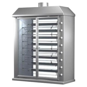 Гриль газовый шампурный Ф8Ш2Г (1280x570х1630мм, 220В, 36кВт, масса 180кг)