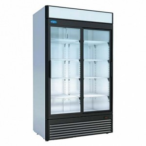 Шкаф холодильный среднетемпературный КАПРИ 1,12СК (стеклянные двери, купе, канапе) (1195х710х2030мм, 6,5кВт/ч, 540Вт, 220В, 50Гц, нагрузка до 25 кг на полку)
