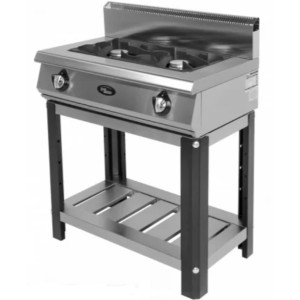 Плита газовая 2-х конфорочная без жароч. шкафа (на подставке) Ф2ПГ/600/50037о (откр.стенд) (600х800х1050мм, 13кВт)
