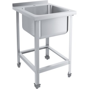 Ванна моечная цельнотянутая СТАНДАРТ ВМОцб1-500СНК с бортом 600х700х870-890мм, (емкость 500х500х300м