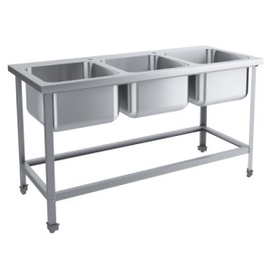 Ванна моечная цельнотянутая ЭКОНОМ ВМОц3-500ЭЦК 1700х700х870 мм, (емкость 500х500х300мм)